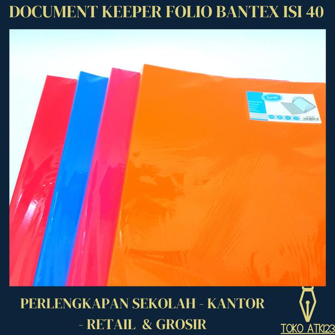 

Map Clear Holder / Document Keeper/ Dokumen Keeper Folio Bantex Isi 40