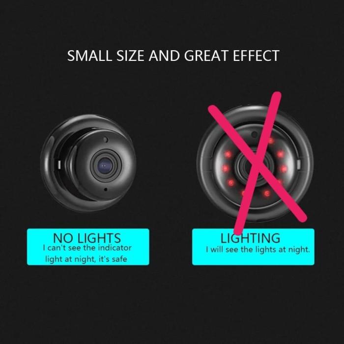 Spycam Spy Ip Hd Mini Camera Kamera Cctv Gantung Night Vision 360Eyes