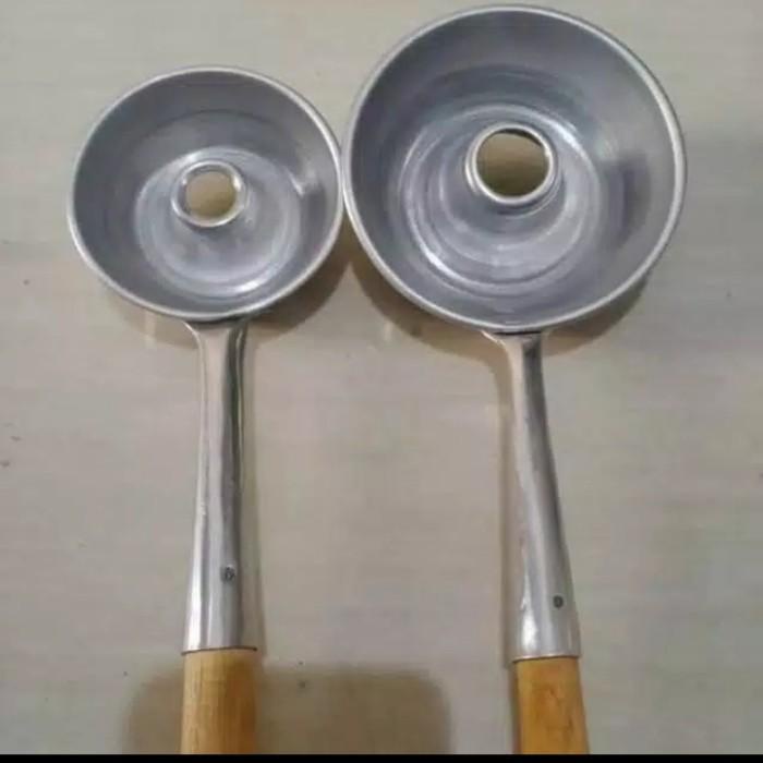 Terlaris 1 Set Cetakan Donat Cair / Donut Maker Gagang Kayu