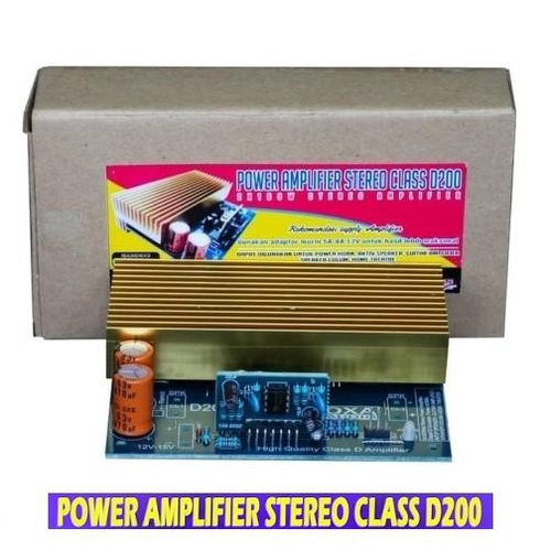 Terlaris Kit Power Amplifier Stereo Class-D 2X100W D200 200W Ampli Stereo Pa.