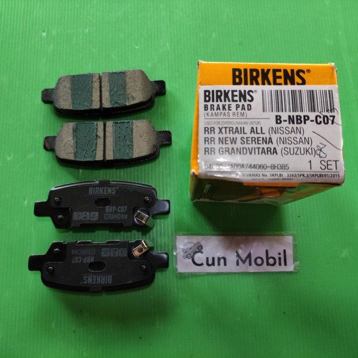 CNML Brake pad Birkens Nissan Xtrail All New Serena REAR NBP C07 Birkens