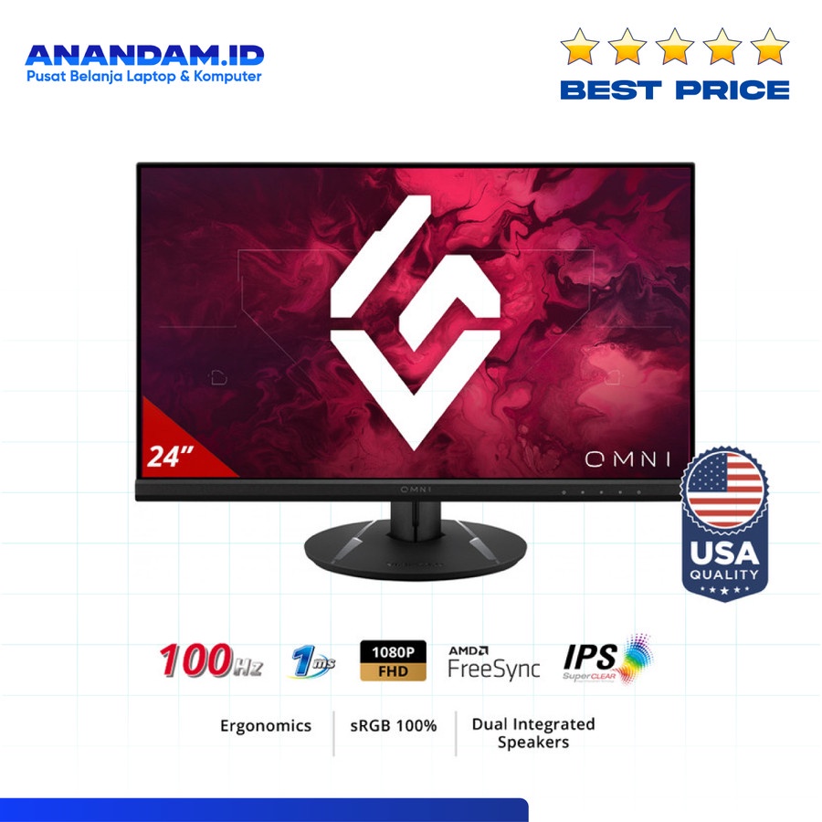 Monitor LED Gaming ViewSonic VX2416 24&quot; FHD IPS 100Hz 1ms