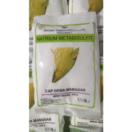 

NATRIUM METABISULFIT cap manggar .250 gram