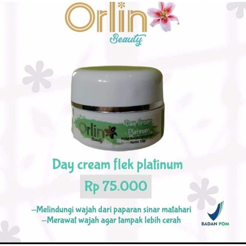 HARGA ECER] ORLIN Beauty Skincare Cream Wajah Flek Whitening Orlin