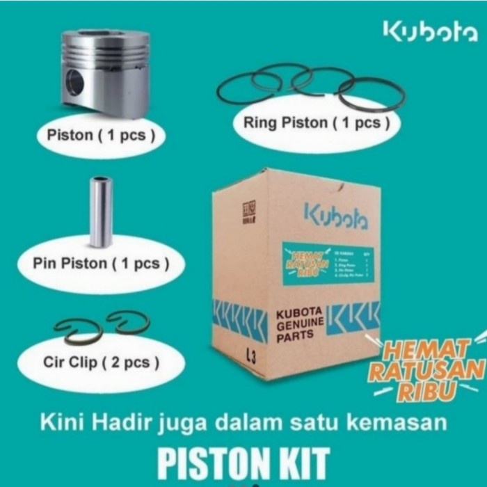 CMJD Piston Kit RD65 DI-S 1T116-21770 Kubota Genuine Parts