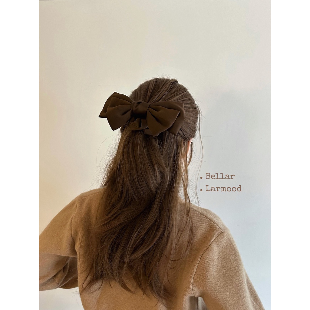 BOW KNOT SILK SCRUNCHIE IKAT KARET PONYTAIL RAMBUT MEDIUM RING KOREA SCRUNCHIES SATIN KAIN LEMBUT SOFT PITA SIMPUL KUNCIRAN RIBBON