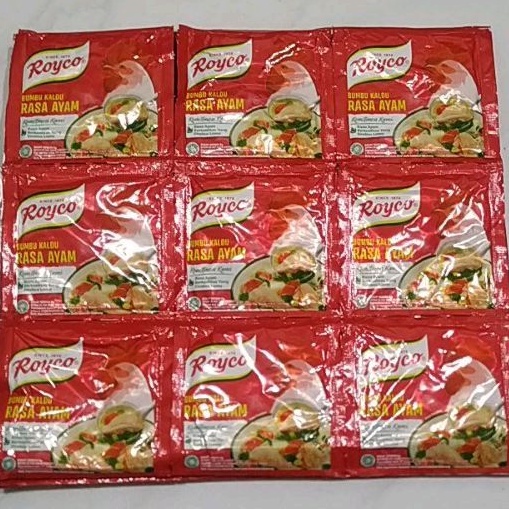 

Royco ayam sachet 8 gram per renceng isi 12 sachet (8 sachet bonus 4 sachet)