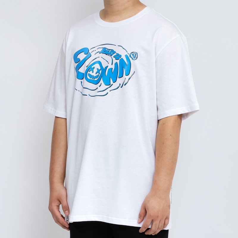 Ricky Is Clown Logo Blue White Tee