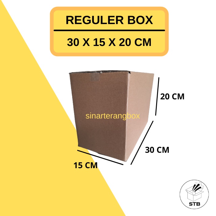 

30 X 15 X 20 CM KARDUS BOX COKLAT POLOS KARTON SINGLE WALL PACKING