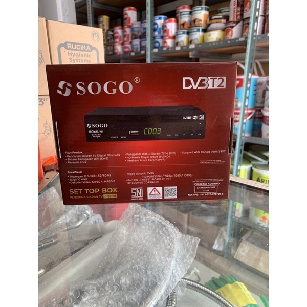 SET TOP BOX TV DIGITAL/ Set Top Box STB Sogo DVB T2 TV siaran digital