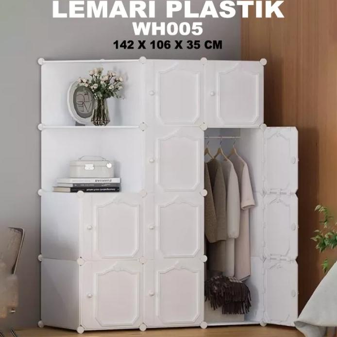 PROMO Lemari PLastik 12 pintu 10 Pintu 2 Rak 1 Gantungan Lemari Plastik Lemari Serbaguna Lemari Port