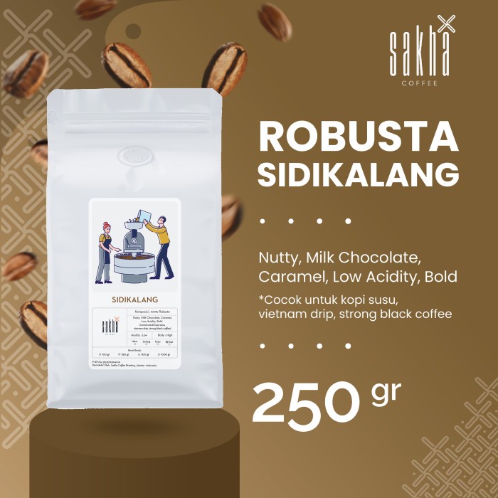

TERMURAH Kopi Robusta Sidikalang Asli Coffee Bean Espresso 250 Gram Biji Bubuk /KOPI EUBE/KOPI KAPAL