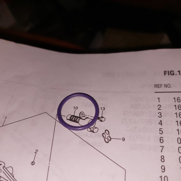 RUSN oring ocv ertiga