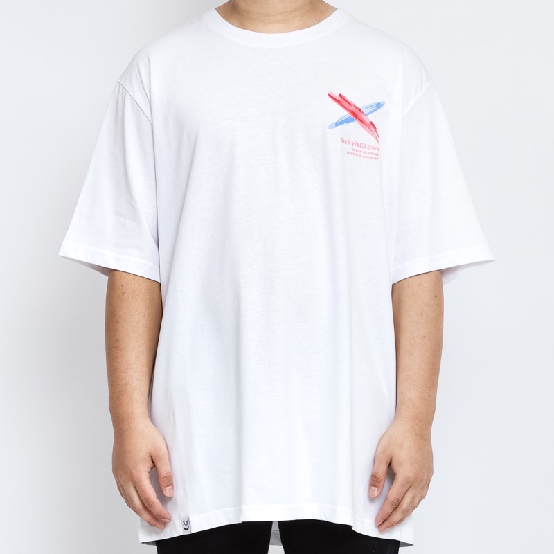 Ricky Is Clown Logo x Red Blue White Tee