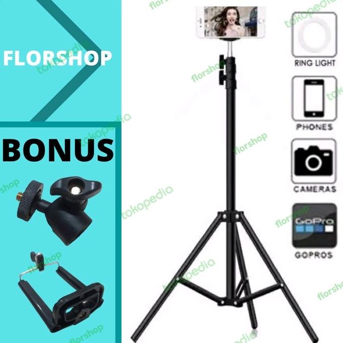 Tripod Hp Dan Kamera 2 Meter | Tripod 2 Meter Plus Holder