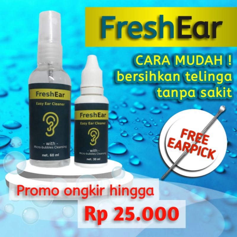 FRESH EAR : OBAT PEMBERSIH TELINGA EFEKTIF DAN AMAN ( EAR CLEANER )