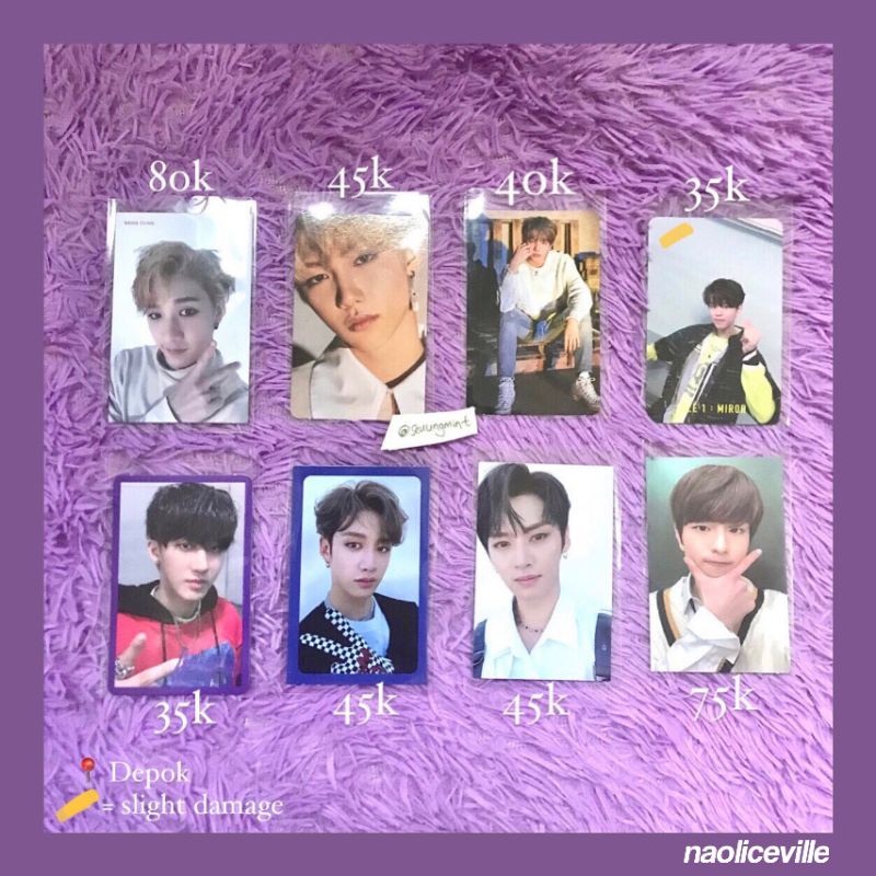 stray kids photocard | miroh seungmin changbin pc