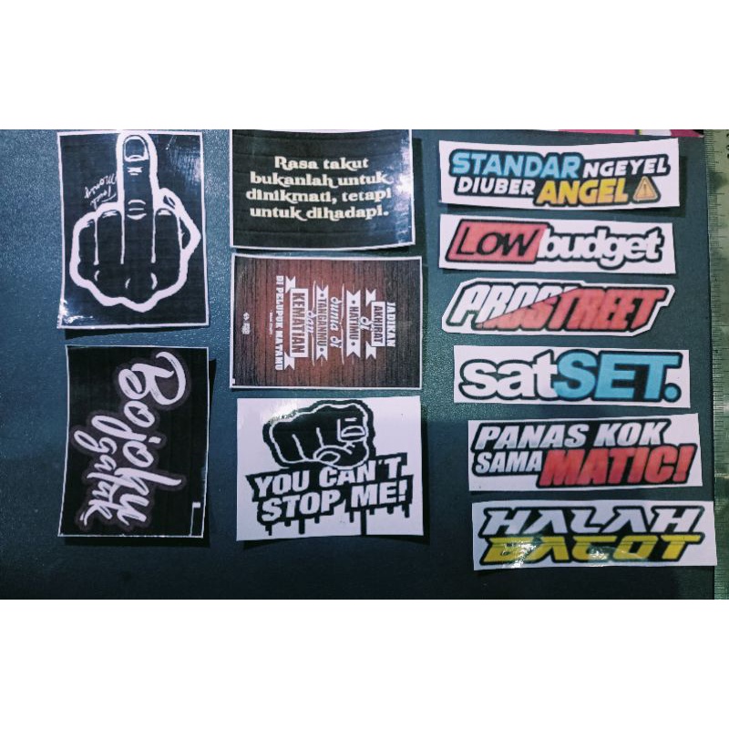 

Sticker Tulisan Gambar