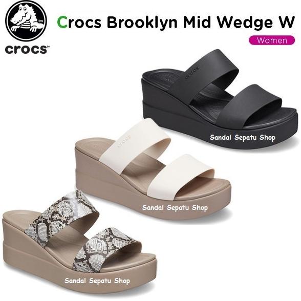 Promo Crocs Brooklyn Mid Wedge / Sepatu Wanita / Crocs Wanita / Crocs Wedges