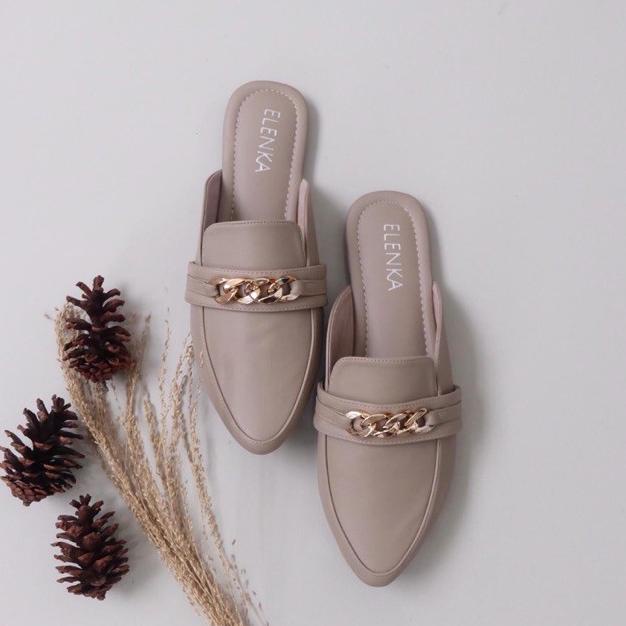 Promo SEPATU SANDAL WANITA BIG SIZE - ZOYA CREAM SIZE 41,42,43,44,45