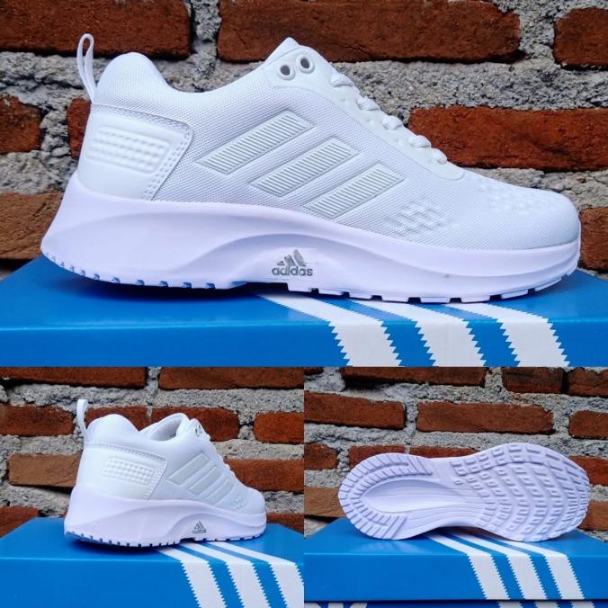 Promo TERBARU SEPATU SNEAKERS SPORT WANITA ADIDAS ZOOM WHITE SEPATU SENAM