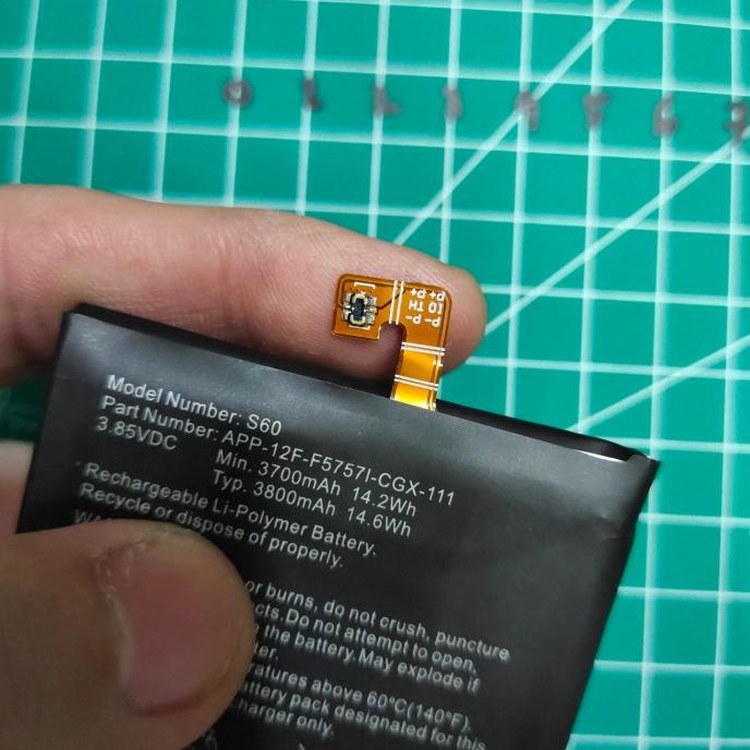 CATERPILLAR CAT S60 baterai battrey batre batt battle mantul