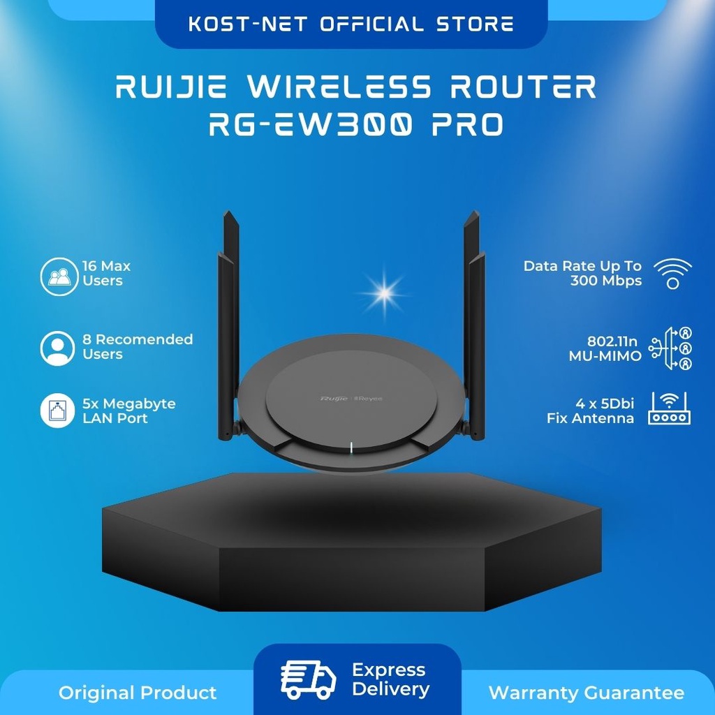 Ruijie Wireless Router RG-EW300 PRO Smart Router