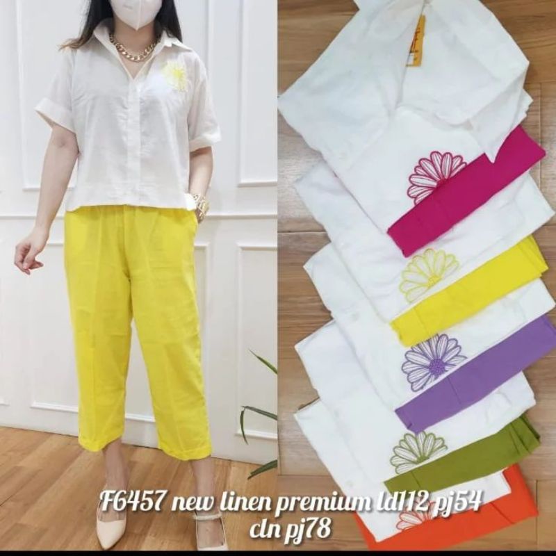 setelan  celana 7/8 wanita