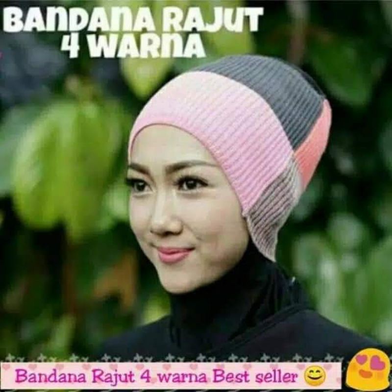 iner jilbab/iner rajut/dalaman jilbab 4warna