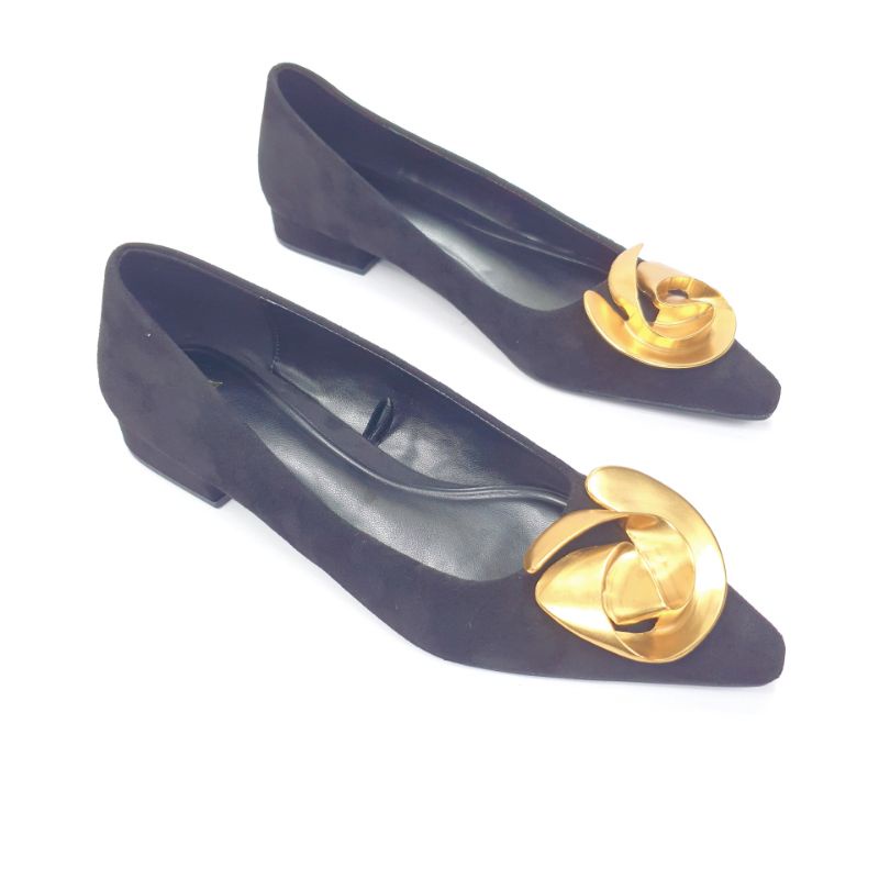 ZR Balerina Suede Flat Shoes 7672-1