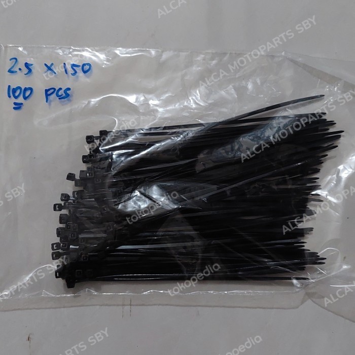 

kabel cable ties ti tie 2.5 x 100 10 cm 2.5 x 150 15 cm (isi 100 pcs) murah