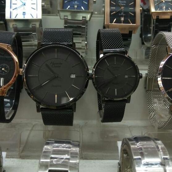 JAM TANGAN COUPLE JAM TANGAN ANALOG COUPLE ALEXANDRE CHRISTIE AC 8628 MD DAN LD STEEL EL09I09A82L