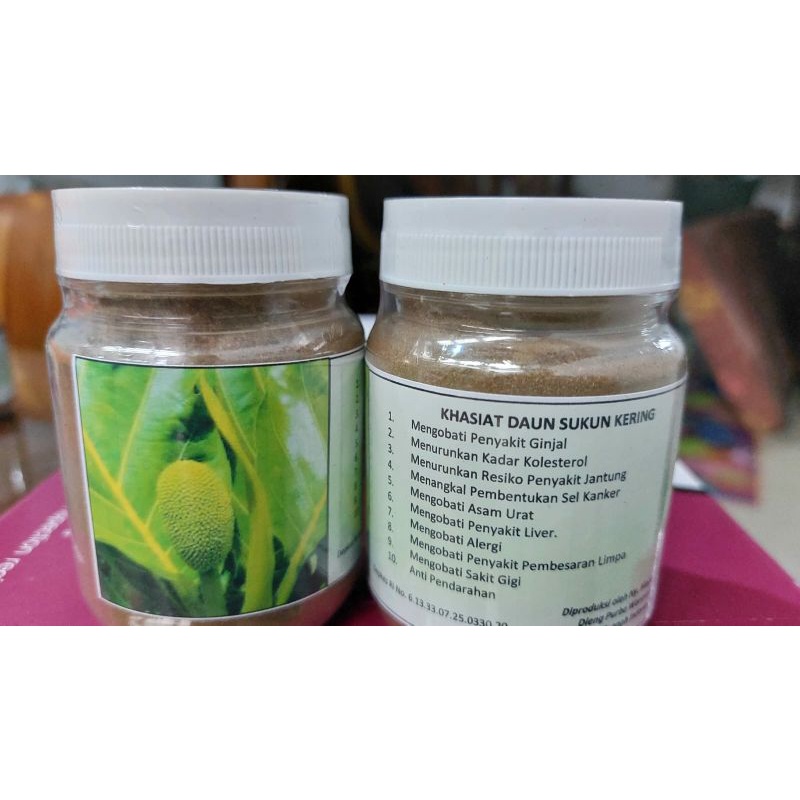 

Daun sukun kering 50 gram khas Wonosobo