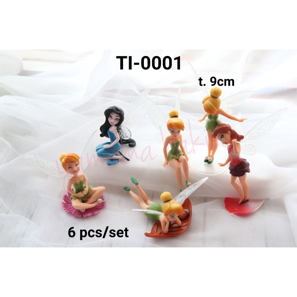 TI-0001 Topper hiasan kue cake mainan tinkerbell peri fairy (MAINAN)