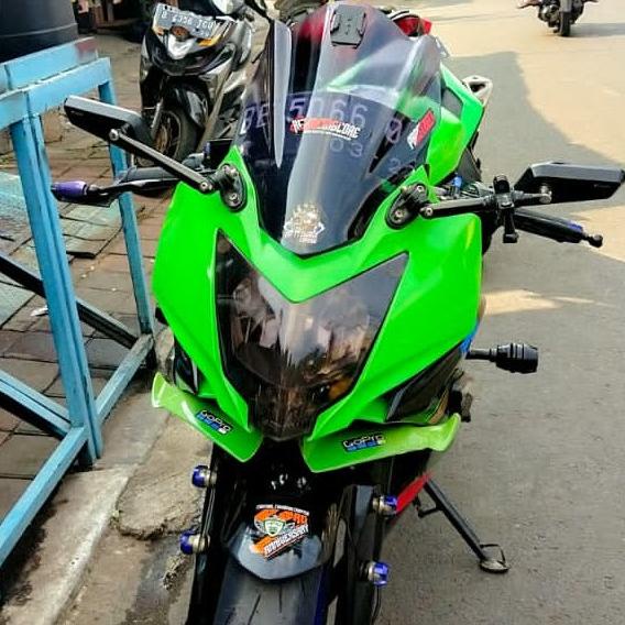 Cover mika headlamp kawasaki ninja 250rr mono sl - smoke