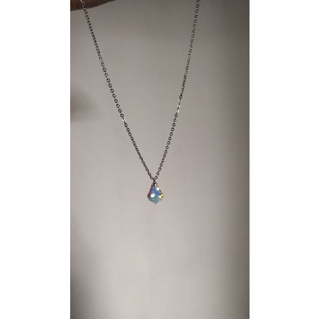 kalung stainless crystal swarovski