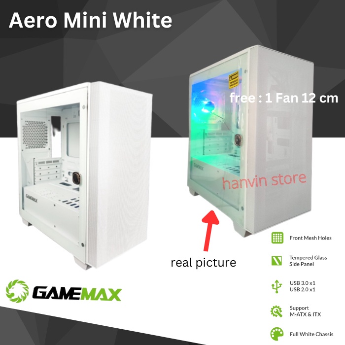 Casing Gamemax Aero Mini White Edition Best Seller