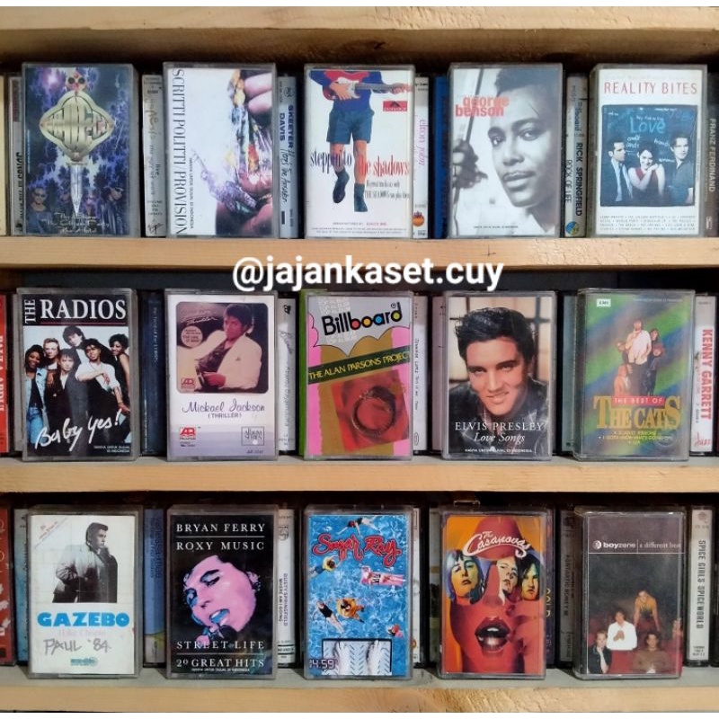 KASET PITA SUGAR RAY ELVIS PRESLEY MICHAEL JACKSON BARANG UNIK BARANG JADUL BARANG ANTIK KASET