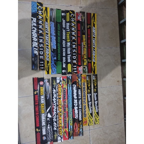 stiker list aquarium