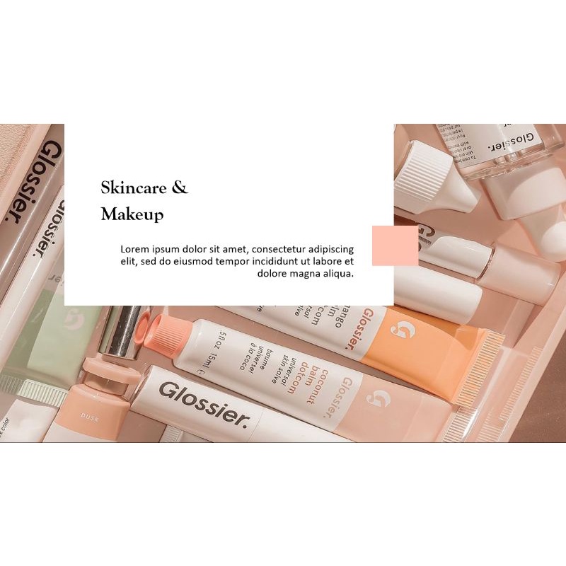 

Template Slide PPT Aesthetic Murah Tema Skin Care Makeup