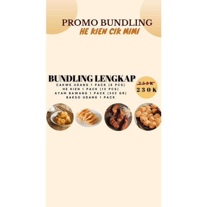 

Promo Promo Bundling - He Kien Cik Mimi