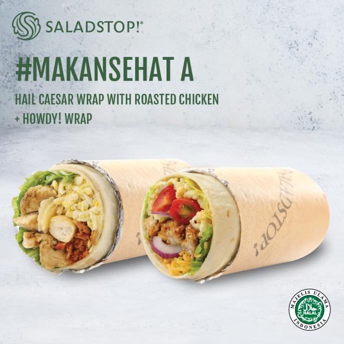 

Promo SaladStop! #MakanSehatDiRumah A Wrap ( Healthy Salad Bundle )