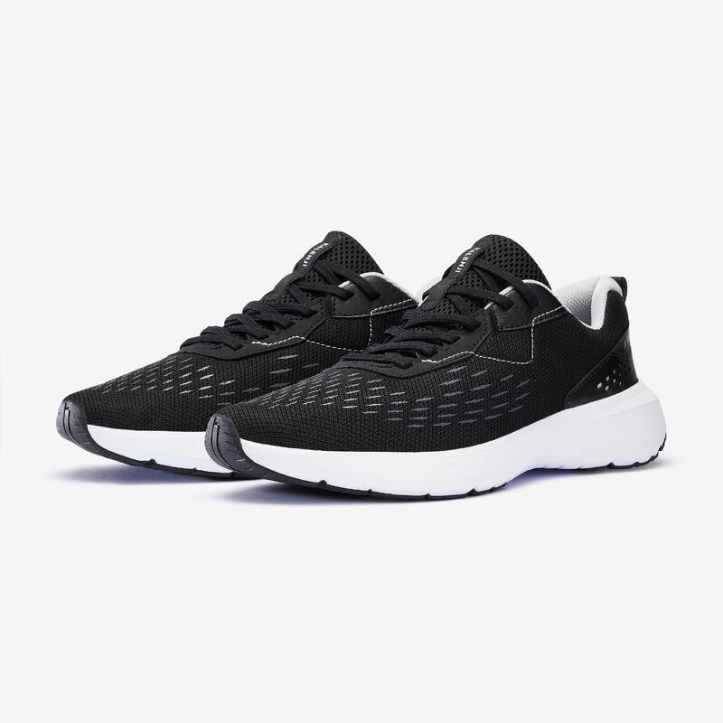 DECATHLON KALENJI Sepatu Lari Pria Jogflow 100.1 Hitam Abu-abu - 8733464