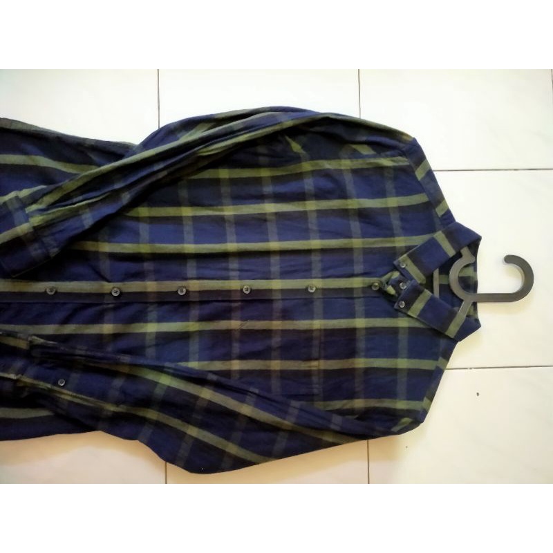 Kemeja flanel Mens Top, sz M