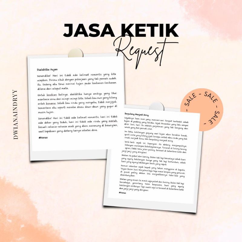 

JASA KETIK (BISA RIQUEST)