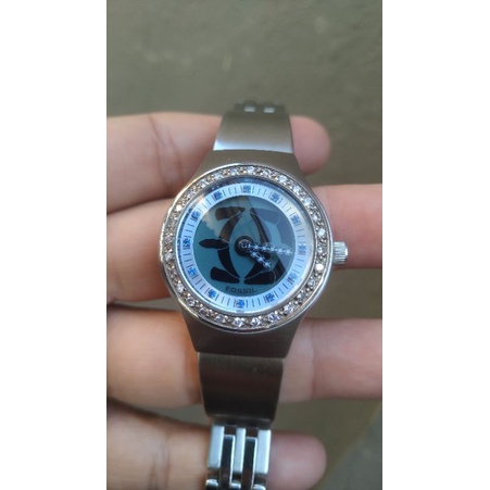 jam tangan fo ssil big tic jr 7966 second bekas original