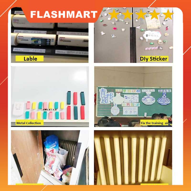 FLASHMART Lakban Sticker Magnetic Strong Tape Self Adhesive 30MM x 1M - TMK92