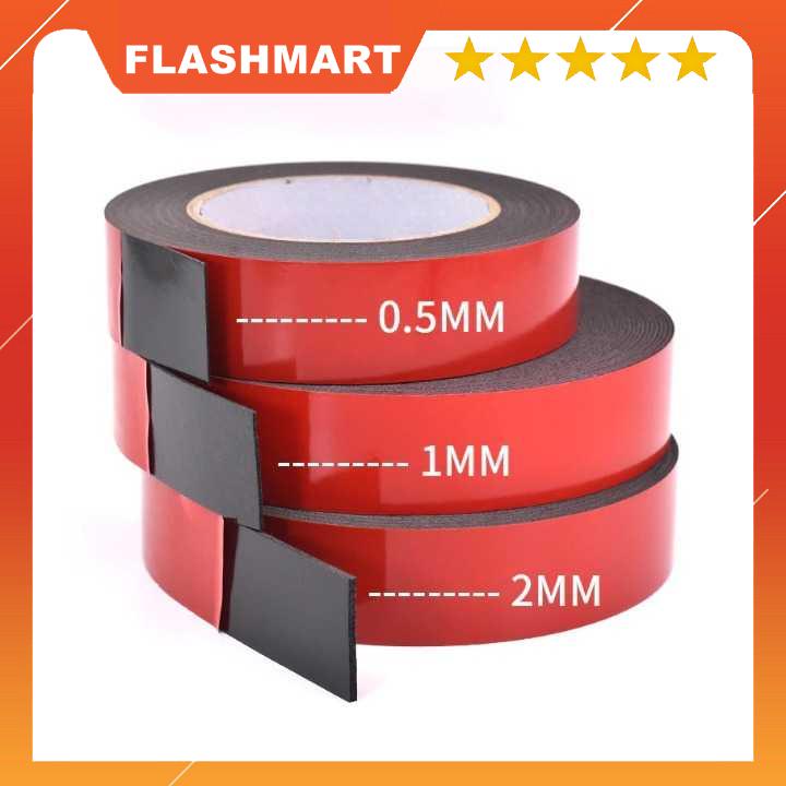 FLASHMART Lakban Double Tape Foam 10m x 2mm - Ech01