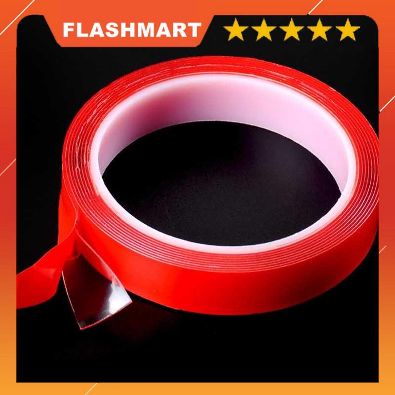 FLASHMART Perekat Double Tape Acrylic Adhesive Transparent Sticker - J4702