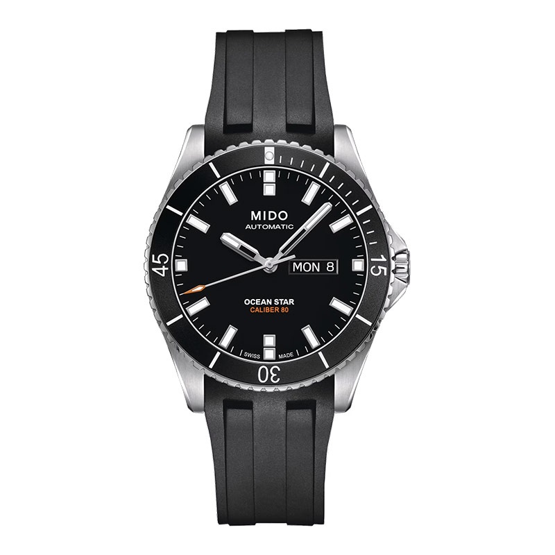 Jam Tangan Pria MIDO Ocean Star M026.430.17.051.00 Caliber 80 Automatic Black Dial Black Rubber Stra